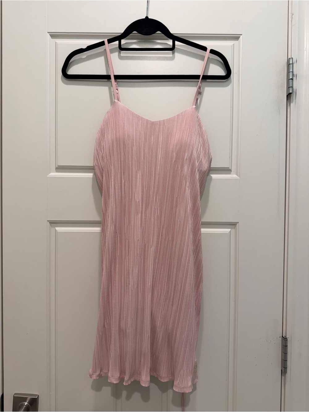 Alo Yoga Micro Plisse Game On Tennis Dress Pink Quartz Sz Med Excellent Cond